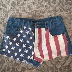 Forever 21 American Flag Shorts